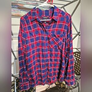 EXPRESS Flannel Button Down Shirt